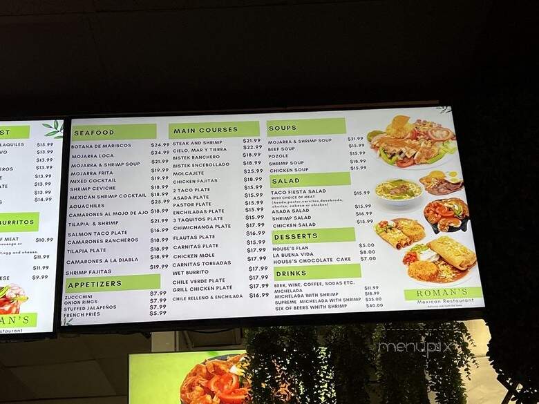 Romans Mexican Food Y Taqueria - Costa Mesa, CA menu_pic