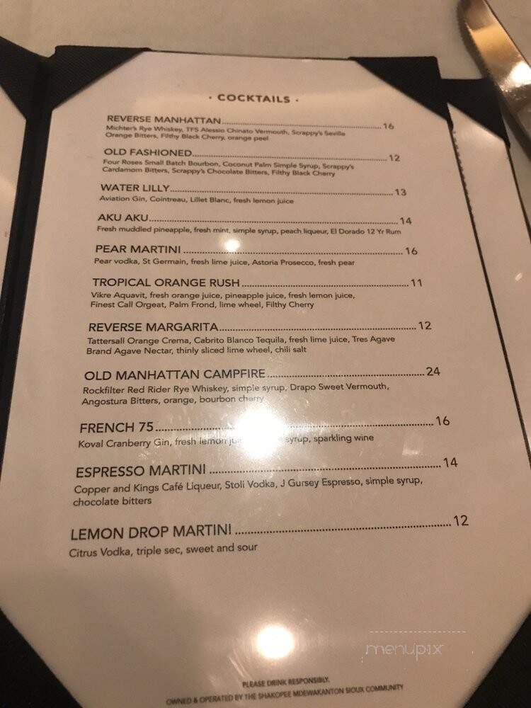 Mystic Steakhouse - Prior Lake, MN menu_pic