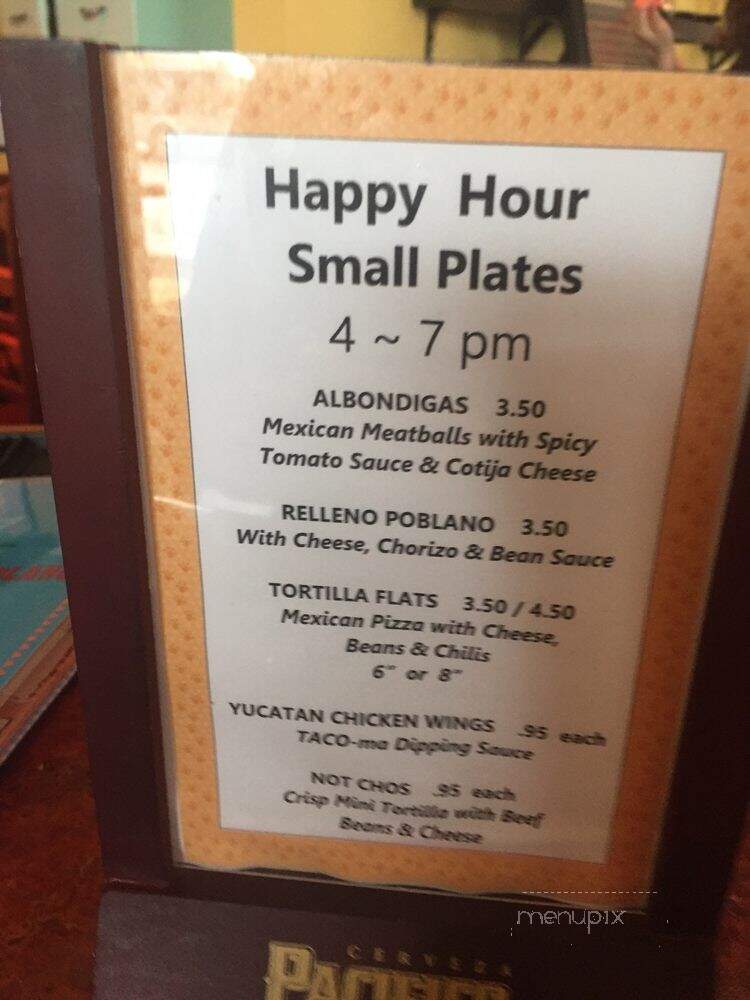 Taqueria Poblano - Arlington, VA menu_pic