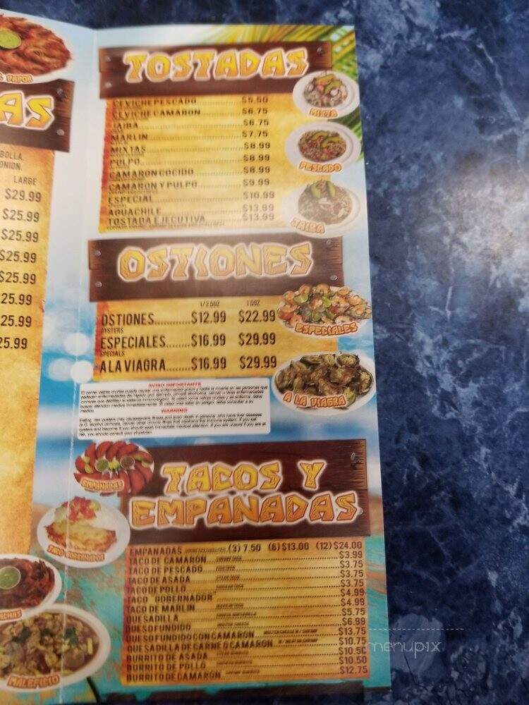 Mariscos La Palma - Moreno Valley, CA menu_pic
