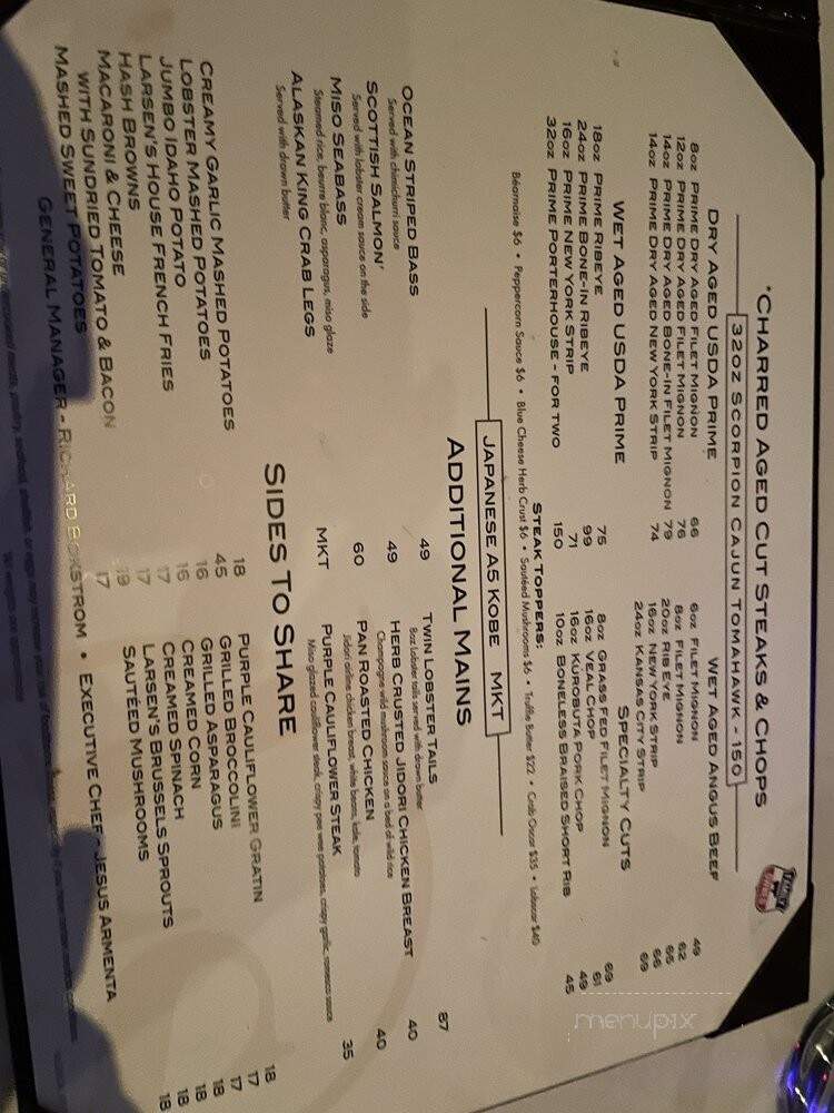Larsens Steakhoue Valencia - Santa Clarita, CA menu_pic