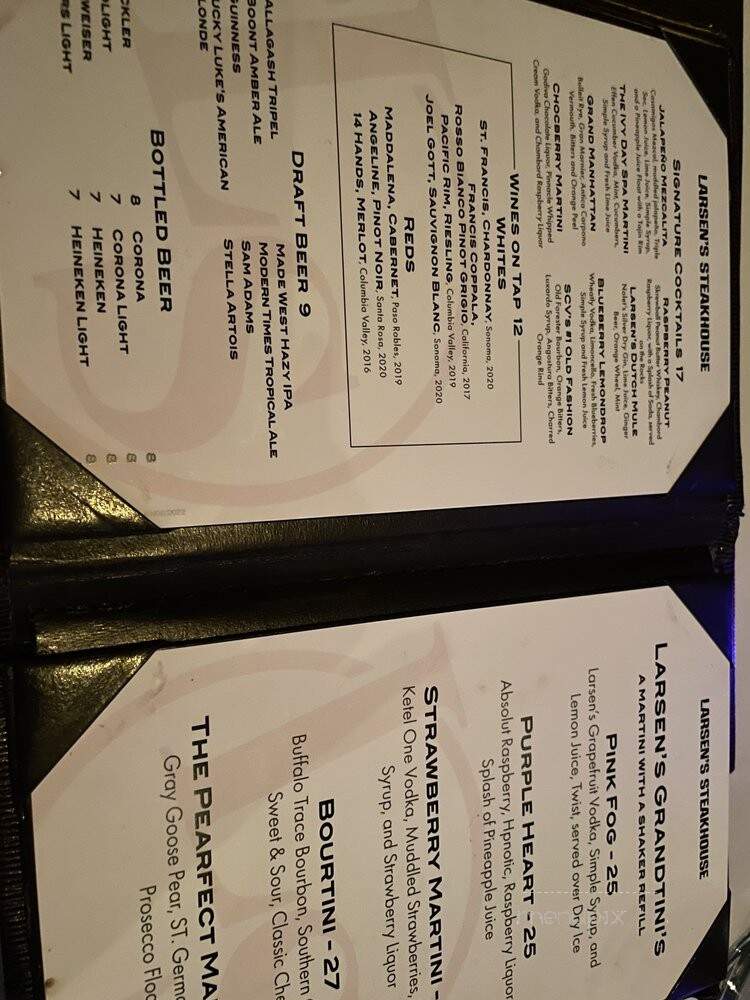 Larsens Steakhoue Valencia - Santa Clarita, CA menu_pic