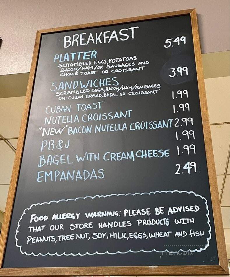 Latin Square Cuisine - Orlando, FL menu_pic