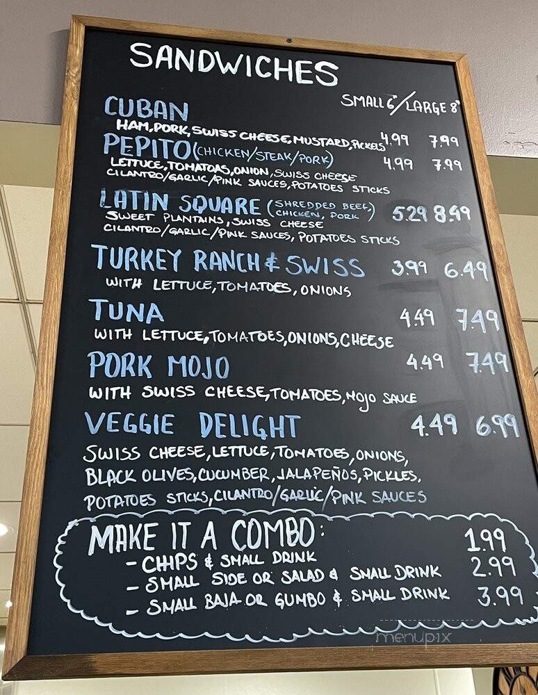 Latin Square Cuisine - Orlando, FL menu_pic