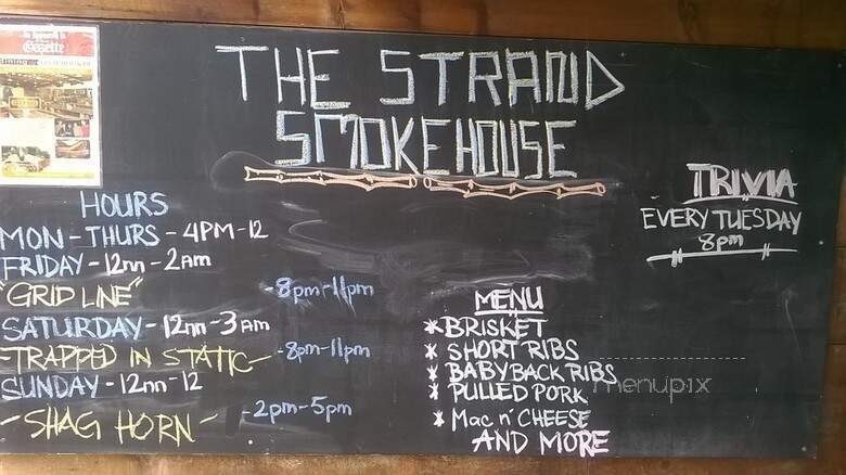 The Strand Smokehouse - Astoria, NY menu_pic