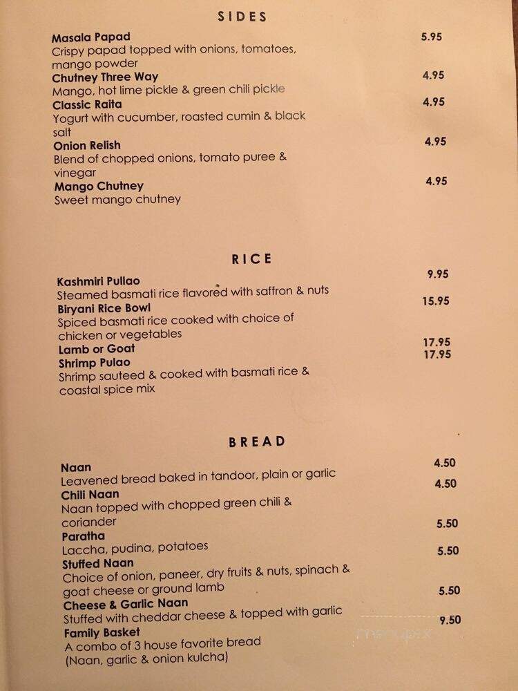 Mantra - Jersey City, NJ menu_pic