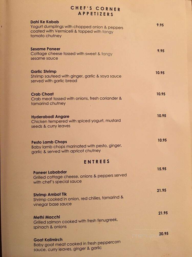 Mantra - Jersey City, NJ menu_pic