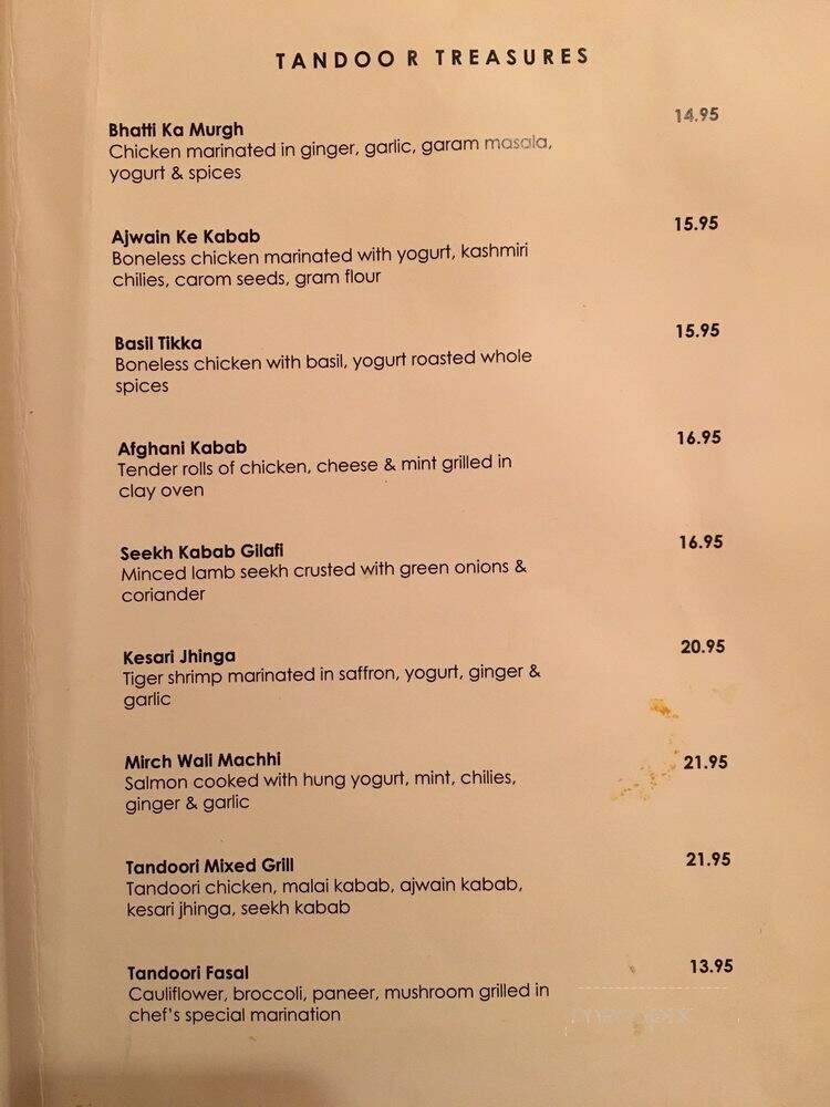 Mantra - Jersey City, NJ menu_pic
