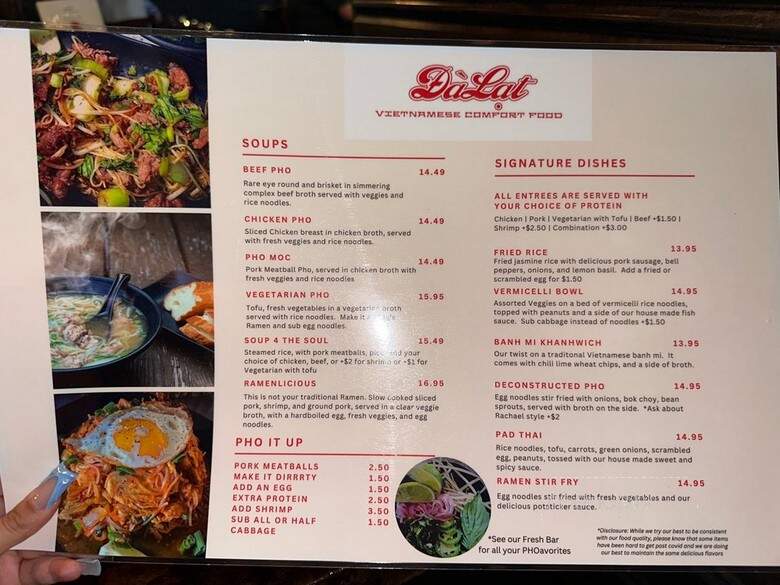 DaLat Restaurant and Bar - Dallas, TX menu_pic