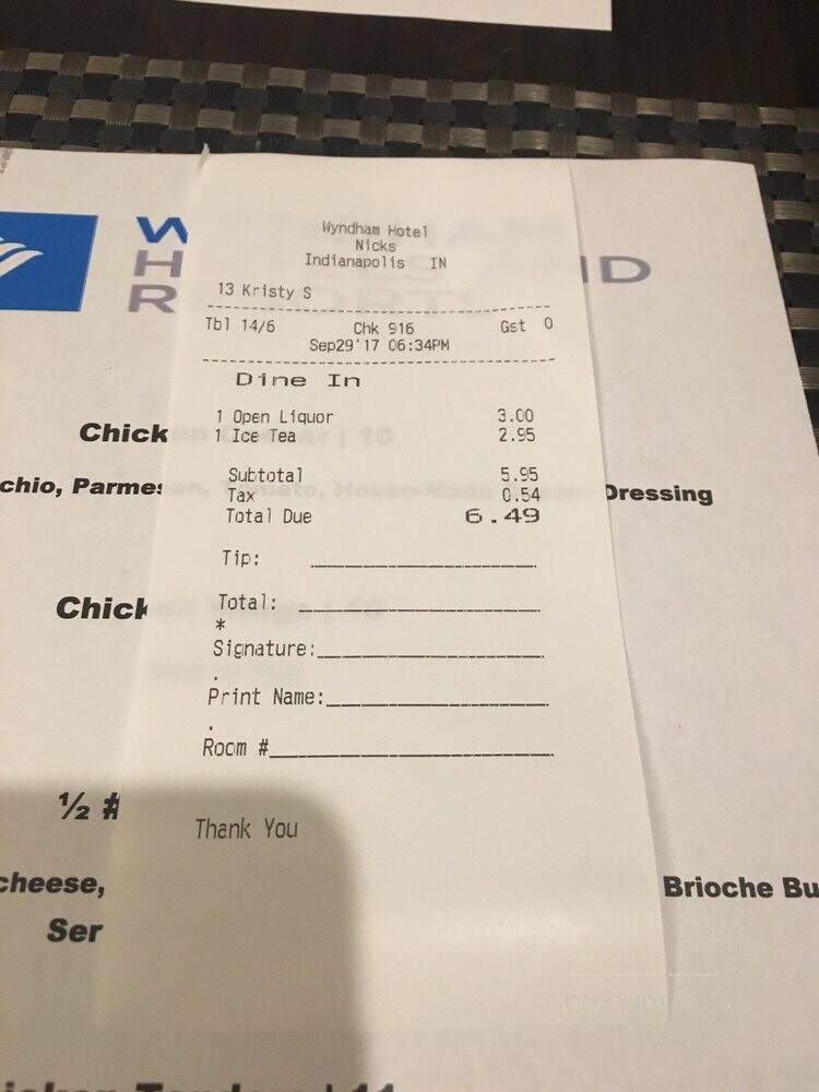 Nicolino's Italian - Indianapolis, IN menu_pic