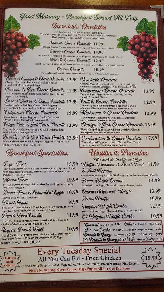 Good Egg - San Jacinto, CA menu_pic