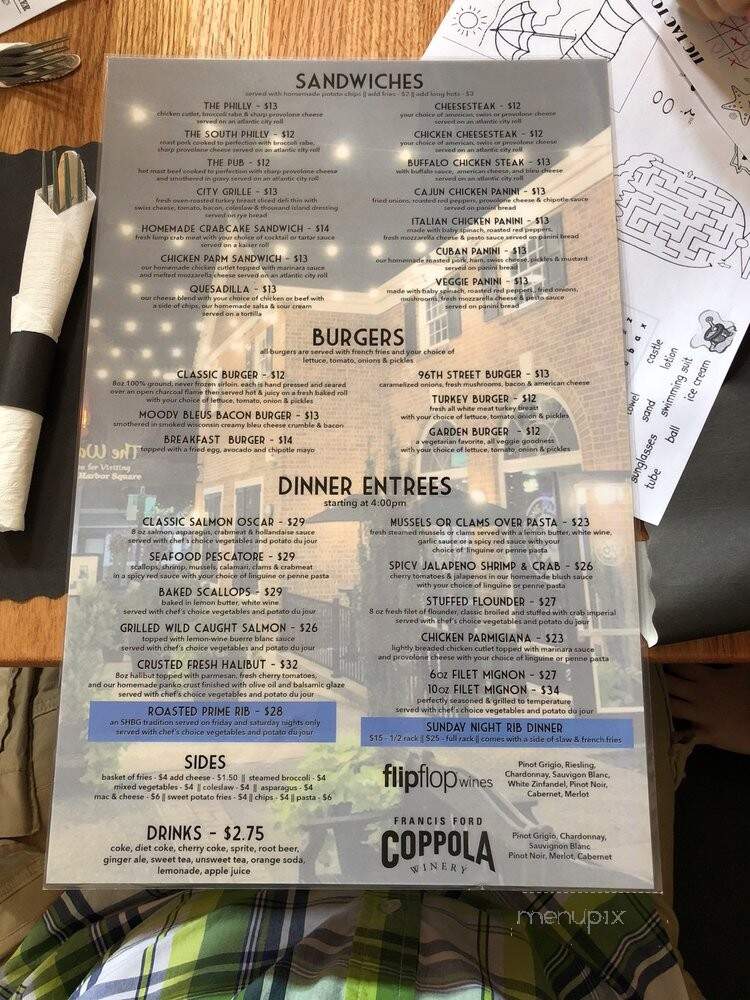 Stone Harbor Bar and Grill - Stone Harbor, NJ menu_pic