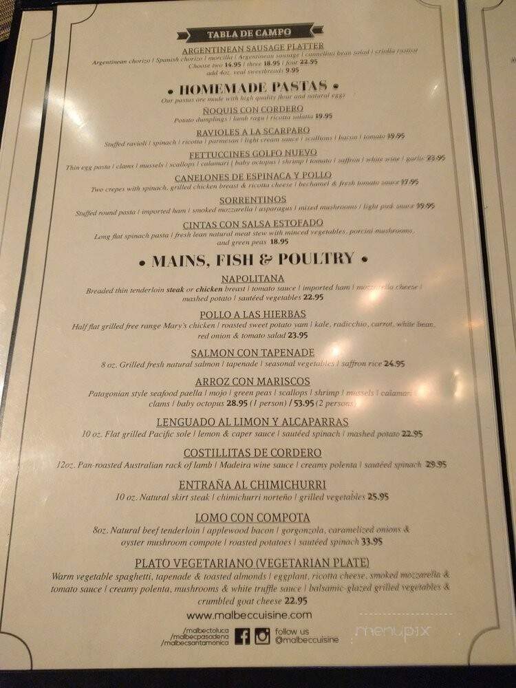 Ushuaia Steakhouse - Santa Monica, CA menu_pic