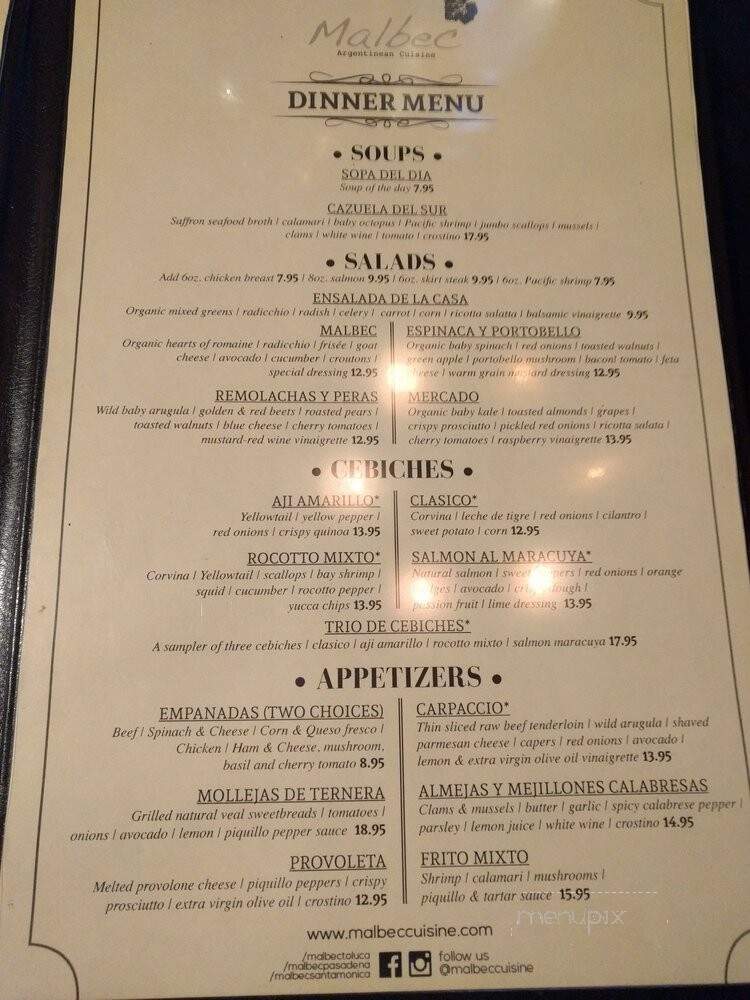 Ushuaia Steakhouse - Santa Monica, CA menu_pic