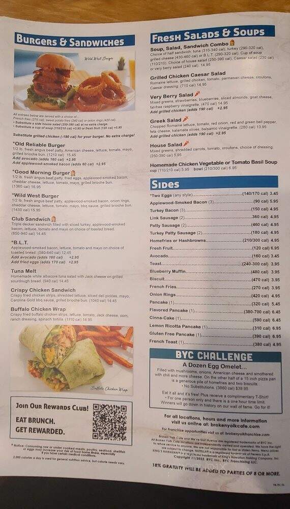 Broken Yolk Cafe - Temecula, CA menu_pic