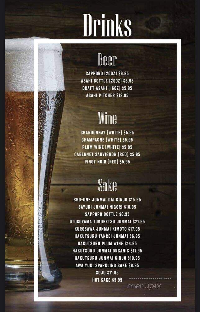 Yi Sushi - El Cajon, CA menu_pic