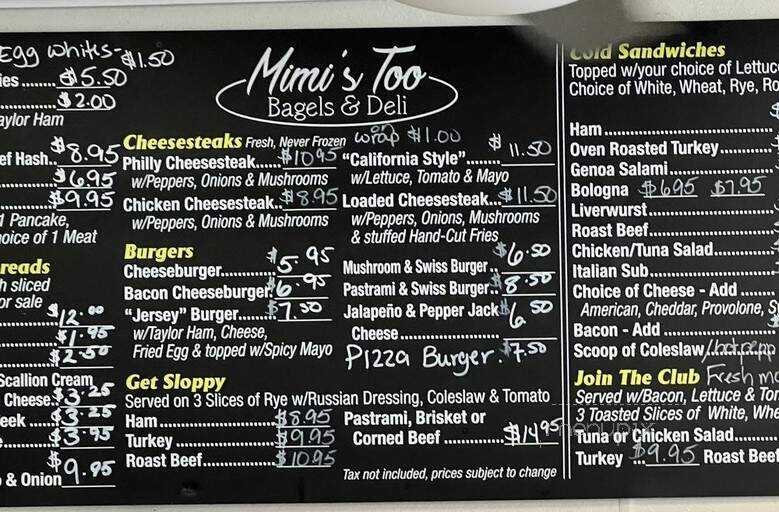 Tony's Italian Deli - Whippany, NJ menu_pic