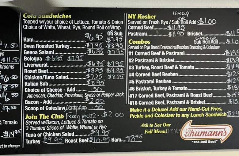 Tony's Italian Deli - Whippany, NJ menu_pic