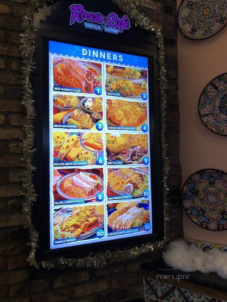 Rosa's Cafe & Tortilla Factory - Euless, TX menu_pic