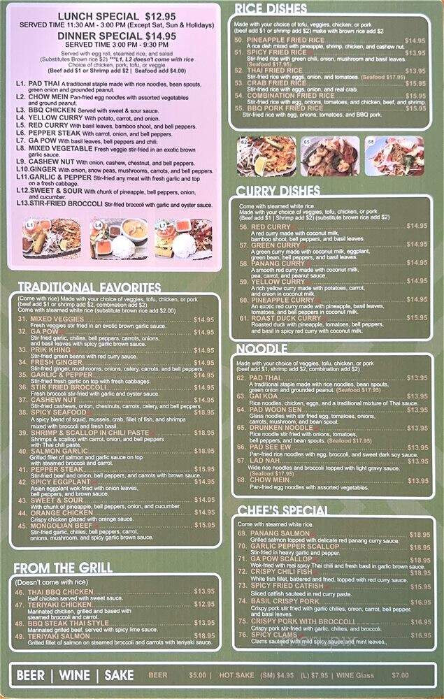 Ing Doi Thai Kitchen - Santa Clarita, CA menu_pic