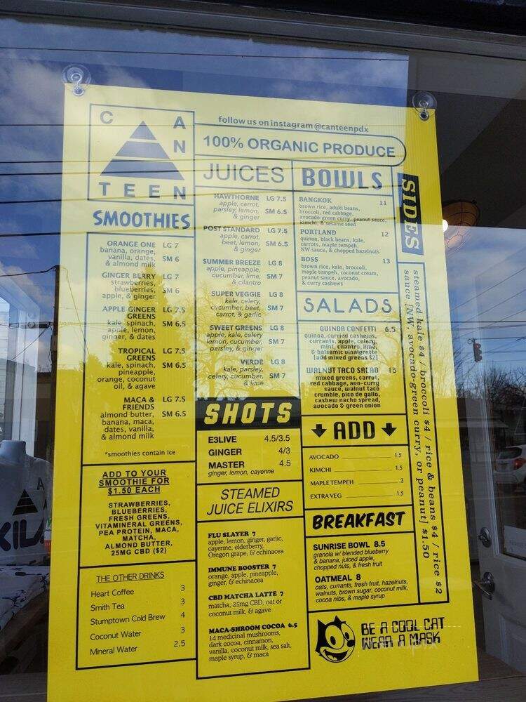 Canteen - Portland, OR menu_pic