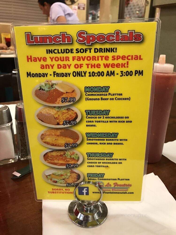 La Fountain - Riverton, UT menu_pic