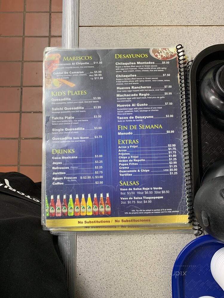 Taqueria la Victoria - Dallas, TX menu_pic