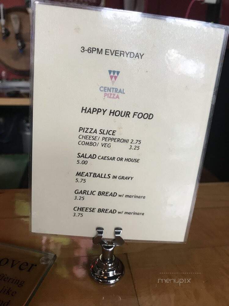 Central Pizza - Seattle, WA menu_pic