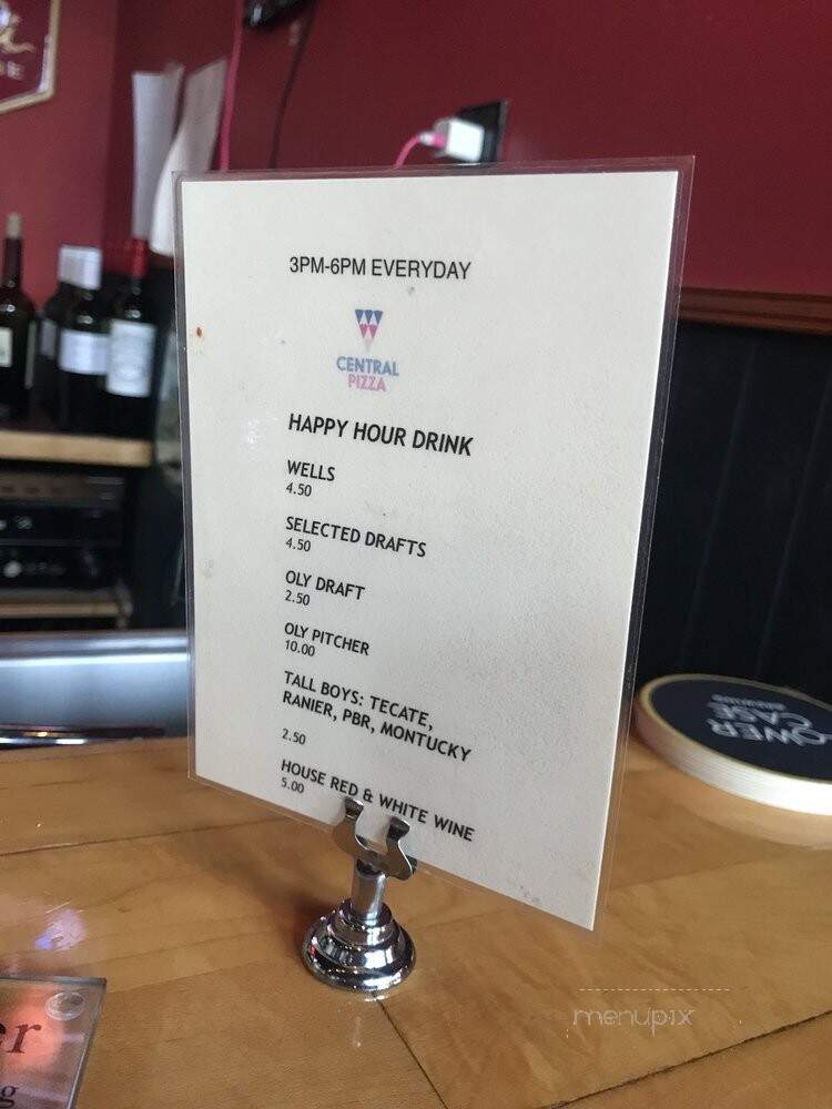 Central Pizza - Seattle, WA menu_pic
