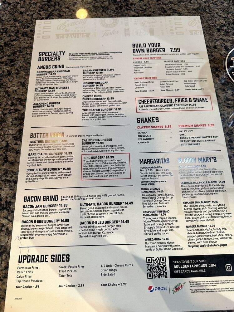 The Boulder Tap House - Mankato, MN menu_pic