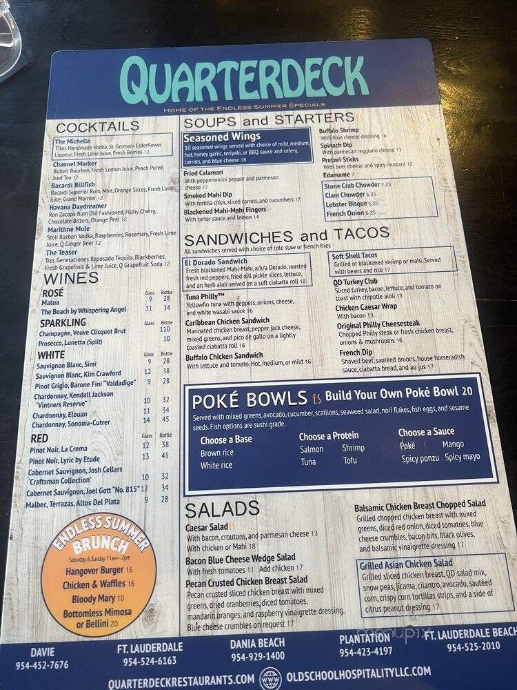 Quarterdeck Seafood Bar - Dania, FL
