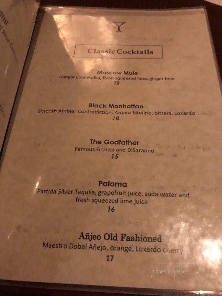Bob's Steak & Chop House - Austin, TX menu_pic