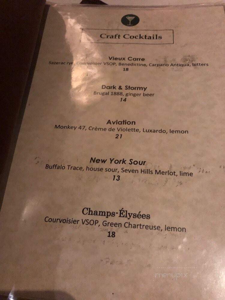 Bob's Steak & Chop House - Austin, TX menu_pic