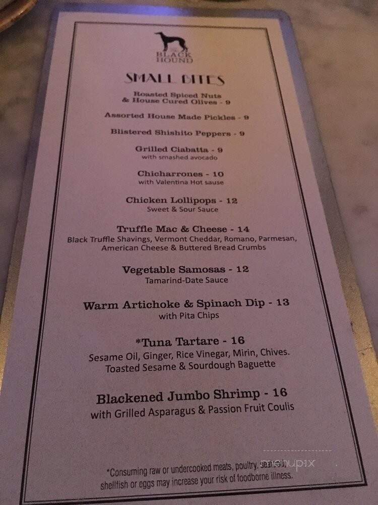 Black Hound - New York, NY menu_pic