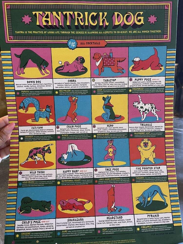 Trick Dog - San Francisco, CA menu_pic