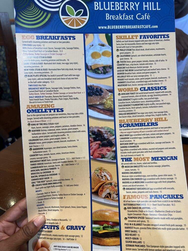 Blueberry Hill - Oak Brook, IL menu_pic