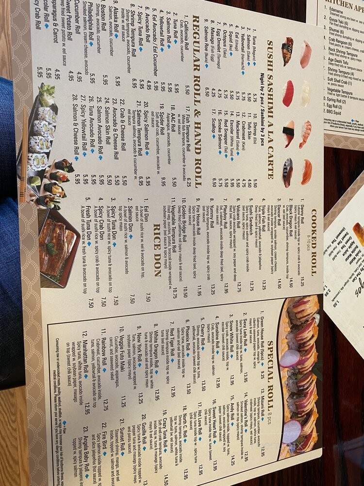 Mizumi Hibachi Sushi - Greensboro, NC menu_pic