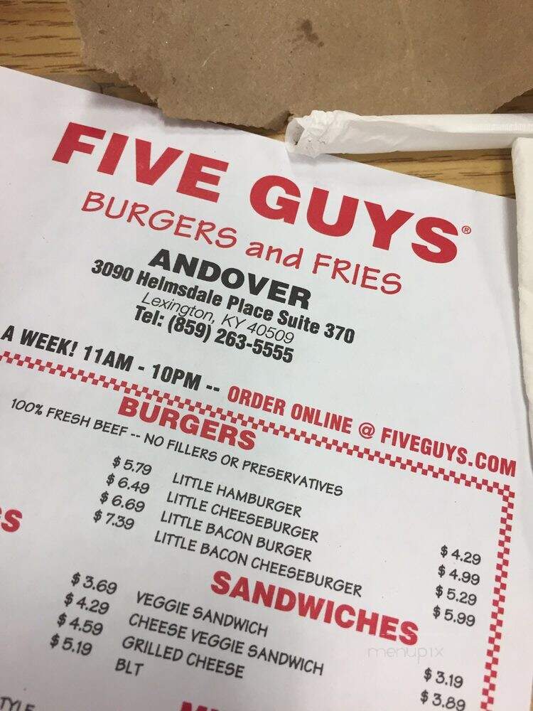 Five Guys Burgers & Fries - Lexington, KY