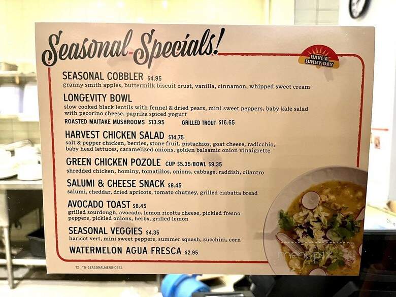 Tender Greens - Irvine, CA menu_pic