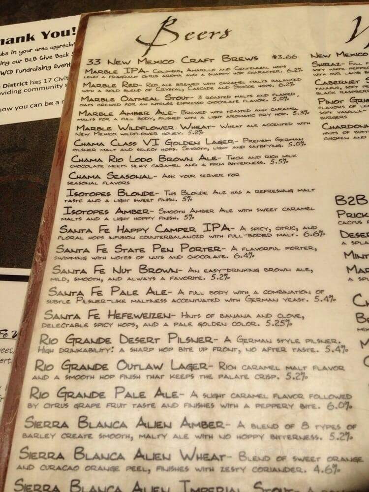 Bistronomy B2B - Albuquerque, NM menu_pic