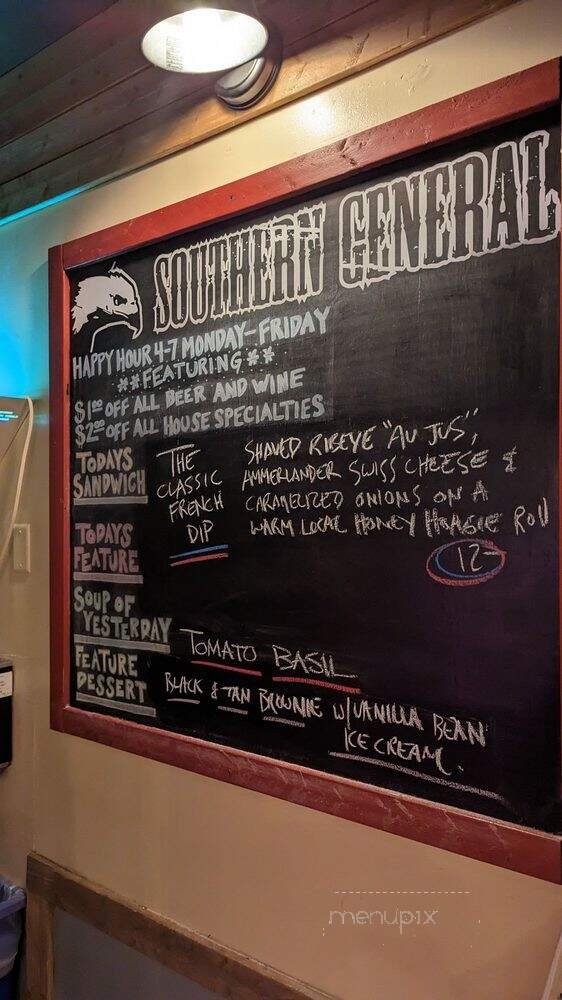 The Southern General - Charleston, SC menu_pic