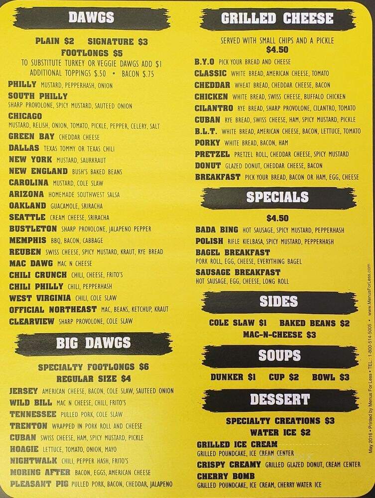 Cheese Dawgs - Feasterville Trevose, PA menu_pic