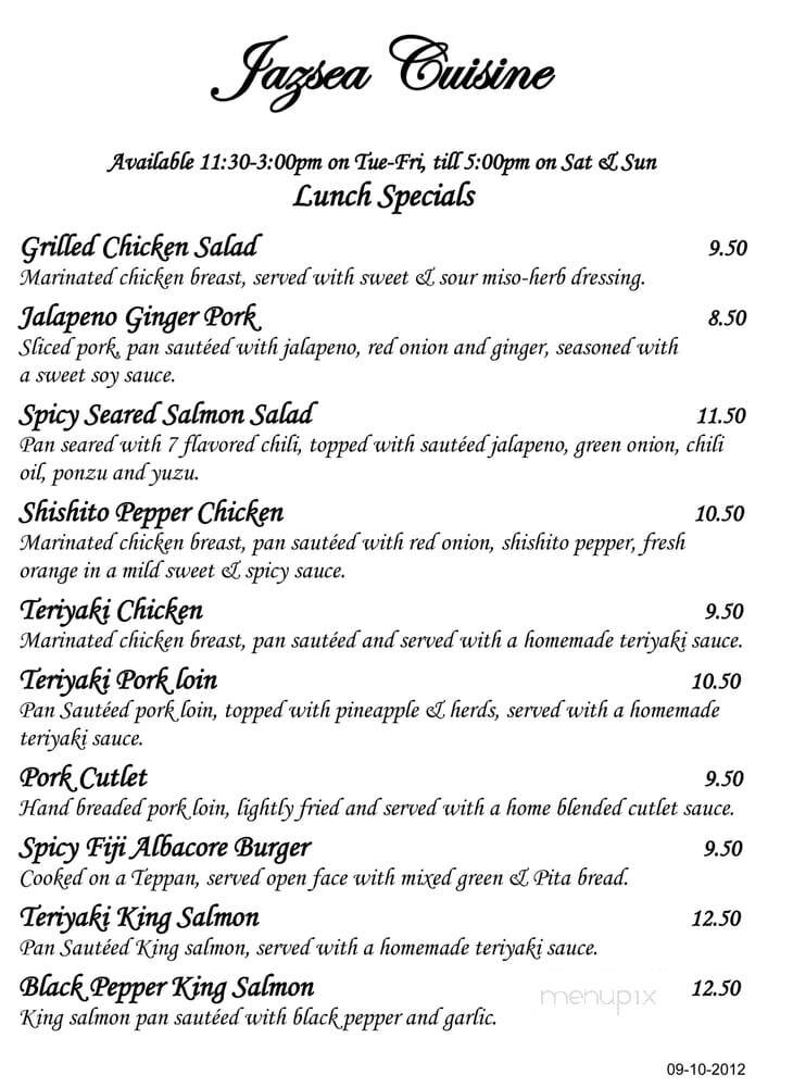 Jazsea Cuisine - Temecula, CA