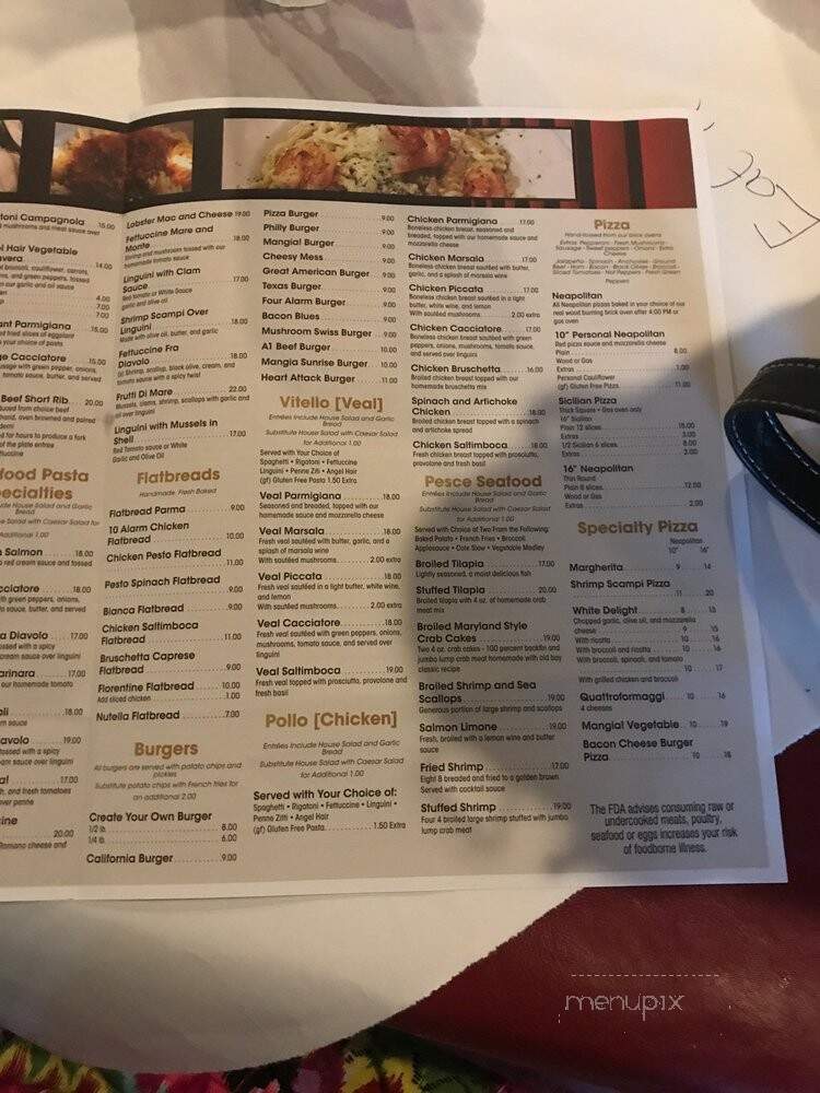 Mangia! Italian - Mohnton, PA menu_pic