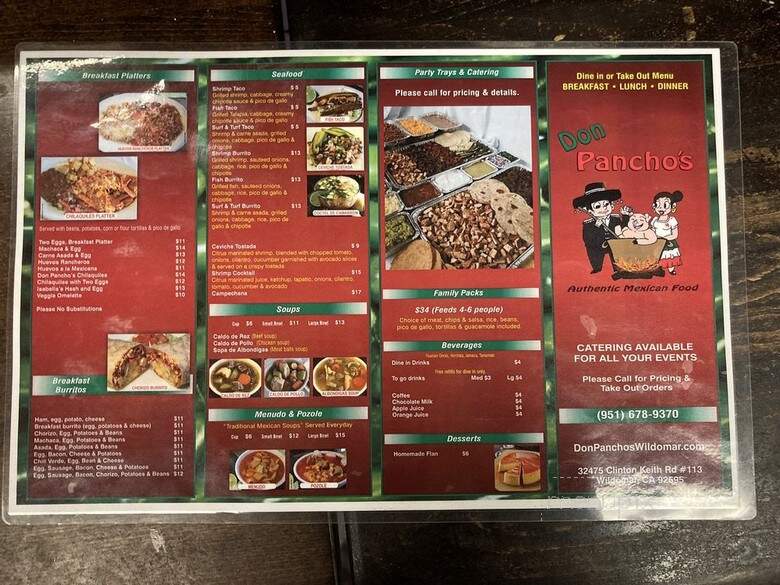 Don Poncho's Mexican Food - Wildomar, CA