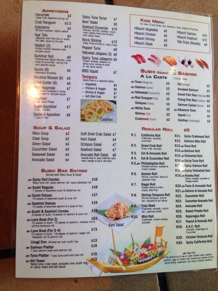 Wasabi - Mustang, OK menu_pic