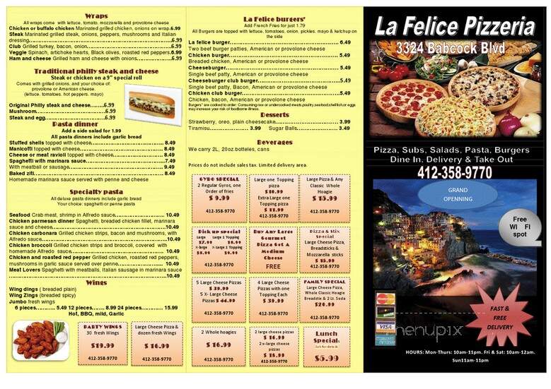 La Felice Pizzeria - Pittsburgh, PA