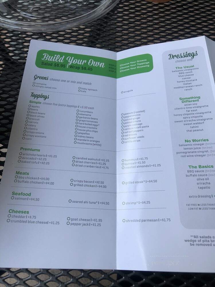 Simply Salad - Los Angeles, CA menu_pic