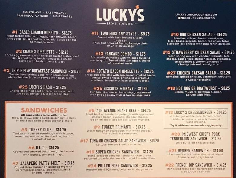 Lucky's Lunch Counter - San Diego, CA