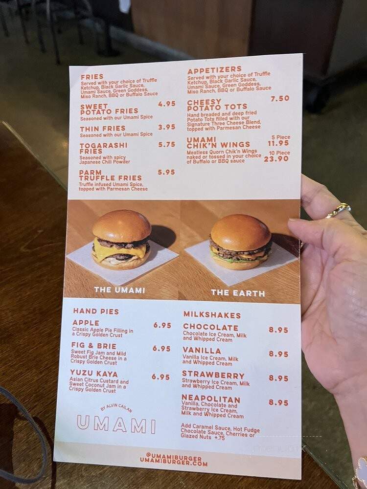 Umami Burger - Anaheim, CA menu_pic